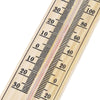 Close-up of thermometer scale in Celsius and Fahrenheit