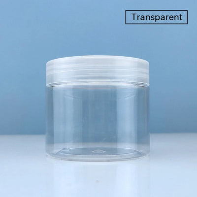 12Pcs 100/120/150/200/250ml Clear Plastic Jar and Lids Skincare Cosmetic Cream Jar Travel Set Refillable Bottles Storage Jars