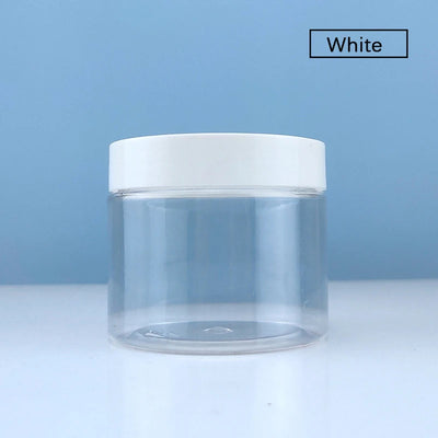 12Pcs 100/120/150/200/250ml Clear Plastic Jar and Lids Skincare Cosmetic Cream Jar Travel Set Refillable Bottles Storage Jars