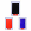 Black, red, blue ink pads for baby prints