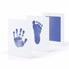 Sky blue handprint and footprint with ink pad