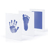 Green handprint and footprint with ink pad