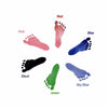 Colorful baby footprint samples