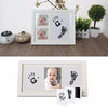 Baby handprint and footprint kit with photo frame