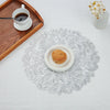 Gold Silver Hollow 6pcs Placemats Pvc Insulation Pad Dining Cup Table Mat Coaster Waterproof and Oil-Proof Table Mat Decoration