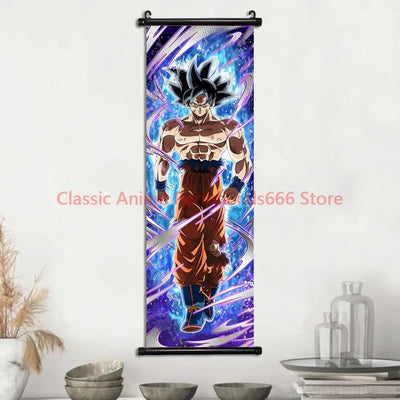 Printed Poster Anime Wall Dragon Ball Artwork Goku Pictures Bejīta Painting Canvas Super Saiyan Hanging Scrolls Home Room  Decor