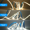 LED strip lights in different color temperatures