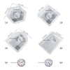 Dimensions of silicone molds for resin clocks.