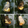 Owl Lights Outdoor Solar Powered Lawn Floor Lamp Waterproof Landscape Lighting Pathway Yard Lawn Garden Decor LED Animal Lantern