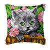 Animal Cushion Smyrna Button Package DIY Latch Hook Throw Pillow Embroidery Pillow Foamiran For Needlework Pillow Embroidery Set