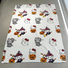 New Christmas Halloween Ghost Hello Kitty Plush Cartoon Large Flannel Blanket Cute Cotton Sofa Nap Blanket Bed Sheet Xmas Gift