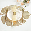 Gold Silver Hollow 6pcs Placemats Pvc Insulation Pad Dining Cup Table Mat Coaster Waterproof and Oil-Proof Table Mat Decoration