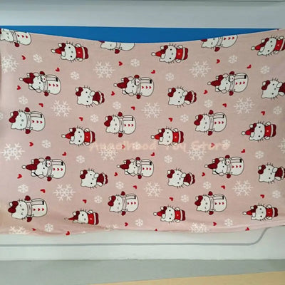 New Christmas Halloween Ghost Hello Kitty Plush Cartoon Large Flannel Blanket Cute Cotton Sofa Nap Blanket Bed Sheet Xmas Gift