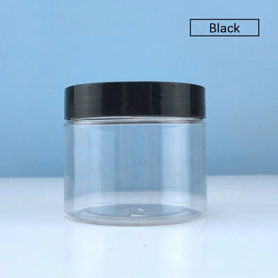 12Pcs 100/120/150/200/250ml Clear Plastic Jar and Lids Skincare Cosmetic Cream Jar Travel Set Refillable Bottles Storage Jars