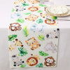 Jungle Animals Table Runner Wild One Forest Safari Birthday Party Decorations Kids Favors Table Covers Boys Baby Shower Supplies