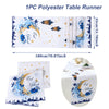 Ramadan Kareem Moon Castle Table Runner Eid Mubarak Decorations 2025 For Home Islamic Muslim Party Supplies Kitchen Table Cover