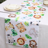 Jungle Animals Table Runner Wild One Forest Safari Birthday Party Decorations Kids Favors Table Covers Boys Baby Shower Supplies