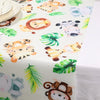 Jungle Animals Table Runner Wild One Forest Safari Birthday Party Decorations Kids Favors Table Covers Boys Baby Shower Supplies