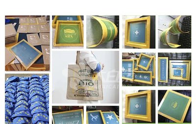 DIY Stencils Custom Screen Printing Frame Custom-made Silk Screen Printing Stencil Wooden Frame Screen with Your Own LOGO Design