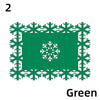 Snowflake Shaped Coaster Home Placemat Absorbent Non-slip Insulation Coaster Thickened Felt Table Mats Christmas Home Decoration