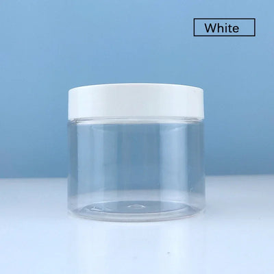 12Pcs 100/120/150/200/250ml Clear Plastic Jar and Lids Skincare Cosmetic Cream Jar Travel Set Refillable Bottles Storage Jars