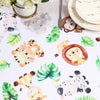 Jungle Animals Table Runner Wild One Forest Safari Birthday Party Decorations Kids Favors Table Covers Boys Baby Shower Supplies