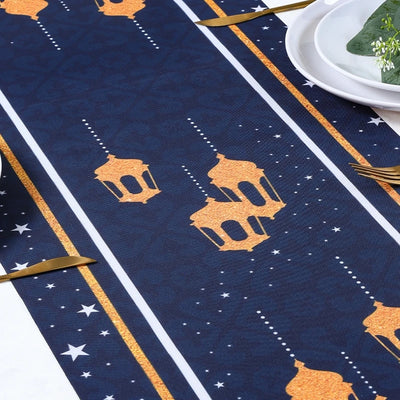 Ramadan Table Runner Eid Mubarak Decor for Home 2025 Ramadan Kareem Islamic Muslim Party Eid Al-Fitr Gifts Ramadan Decoration