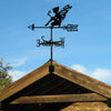 New Metal Elf Weather Vane Standing Decor Roof Weathervane Flower Fairy Garden Yard Decoration For Shed Home Fence Post