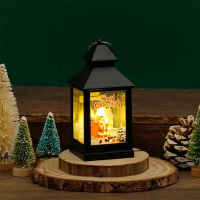 Christmas Wind Lamp Mini Table Lamp Small Night Lamp Cartoon Snowman Christmas Decoration Small Night Lamp Desktop Decoration