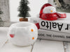 DIY Resin Christmas Snowman Resin Jar Mold with Lid for Epoxy Resin Casting for Jewelry Storage Box Candy Container Home Decor