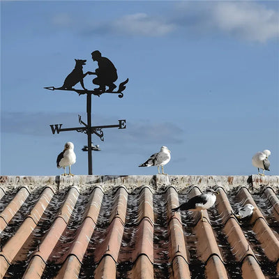 Stainless Steel Rooster Weathervane Weather Vane Yard Garden Barn Ornament Collies Shed Kit Weather Vanes Roofs Dropshipping