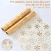 Christmas Golden Table Runner Merry Christmas Decors for Home 2024 Table Runner Xmas Ornaments Navidad Natal New Year Gift 2025