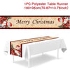 Christmas Table Runner Merry Christmas Decorations For Home 2024 Cristmas Ornament Merry Xmas Navidad Noel Gifts New Year 2025