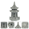 Asia Garden Decorations Mini Lanterns Statue Aquarium Hiding Cave Gardening Sandstone Pagoda Outdoor Accessories