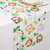 Jungle Animals Table Runner Wild One Forest Safari Birthday Party Decorations Kids Favors Table Covers Boys Baby Shower Supplies