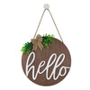 Welcome Ornaments Plaque Wooden Festival Decor Hanging Sweet Home Family Door Sign for Garden Home Decoration Accessories