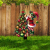 Christmas Yard Stakes Waterproof Christmas Tree Planter Stakes Reusable Acrylic Lawn Decoration Funny Yard Sign Stakes For Porch