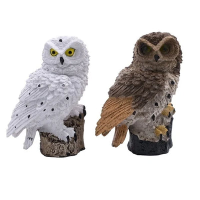 Owl Lights Outdoor Solar Powered Lawn Floor Lamp Waterproof Landscape Lighting Pathway Yard Lawn Garden Decor LED Animal Lantern