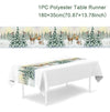 Christmas Table Runner Merry Christmas Decorations For Home 2024 Cristmas Ornament Merry Xmas Navidad Noel Gifts New Year 2025