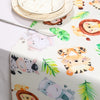 Jungle Animals Table Runner Wild One Forest Safari Birthday Party Decorations Kids Favors Table Covers Boys Baby Shower Supplies