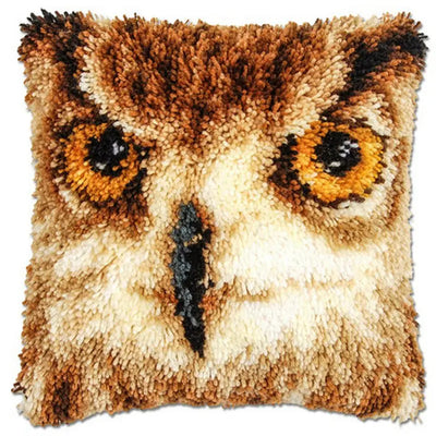 Animal Cushion Smyrna Button Package DIY Latch Hook Throw Pillow Embroidery Pillow Foamiran For Needlework Pillow Embroidery Set