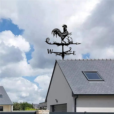 Stainless Steel Rooster Weathervane Weather Vane Yard Garden Barn Ornament Collies Shed Kit Weather Vanes Roofs Dropshipping