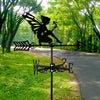 New Metal Elf Weather Vane Standing Decor Roof Weathervane Flower Fairy Garden Yard Decoration For Shed Home Fence Post