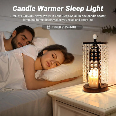 Home Decoration Black Warm Candle LampMelting Wax Lamp Candle Adjustable Candle Lamp Bedroom Atmosphere Desk Lamp