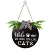 Welcome Ornaments Plaque Wooden Festival Decor Hanging Sweet Home Family Door Sign for Garden Home Decoration Accessories