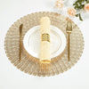 Gold Silver Hollow 6pcs Placemats Pvc Insulation Pad Dining Cup Table Mat Coaster Waterproof and Oil-Proof Table Mat Decoration