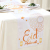 Ramadan Kareem Moon Castle Table Runner Eid Mubarak Decorations 2025 For Home Islamic Muslim Party Supplies Kitchen Table Cover