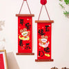 Red Fu character wall pendants with festive designs