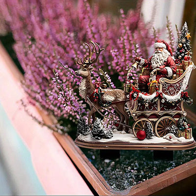 Acrylic Garden Stakes Santa Claus 2D Acrylic Yard Art Weatherproof Lawn Decor Cute Outdoor Decoration For Landscape Flower Pots