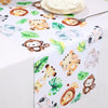 Jungle Animals Table Runner Wild One Forest Safari Birthday Party Decorations Kids Favors Table Covers Boys Baby Shower Supplies